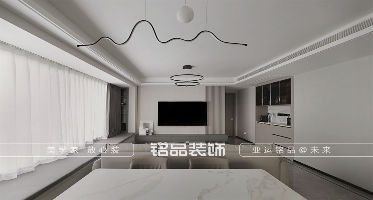 临安中天溪珺庭95㎡ 三居室现代风格装修案例